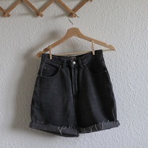 Vintage Stefano Shorts - washed black color